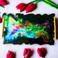Abstract resin tray - Multicolor Tray - Vanity Tray - Jewelry Tray -  Serving Tray -