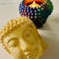 Buddha Head Candle Holder and Planter - Enhance Your Space with Tranquility and Serene Spirituality